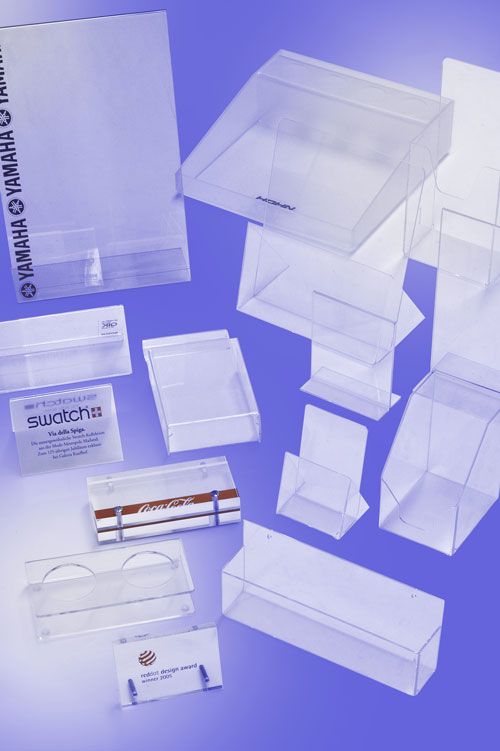 Werbeartikel: Acrylglas Werbeartikel: Displays, Aufsteller=Acrylglas