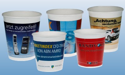 Werbeartikel: Becher-Banderolen Werbeartikel: Becher-Banderolen
