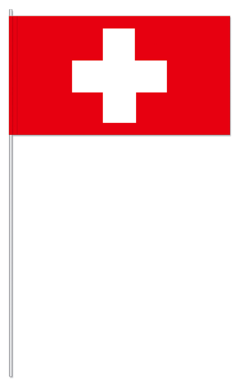 Werbeartikel: Schweiz Papierfahnen Werbeartikel: Papierfahnen, Fahnenständer=Schweiz Papierfahnen