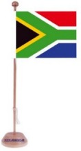 Werbeartikel: Tischfahnen Südafrika, Werbeartikel: Tischfahnen, Tisch-wimpel,=Tischfahnen Südafrika,