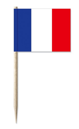 Werbeartikel: Frankreich Minifahnen Werbeartikel: Minifahnen, Kostprobenpicker=Frankreich Minifahnen
