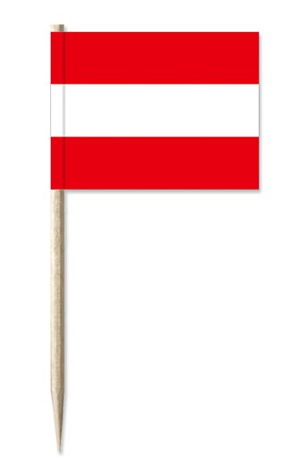 Werbeartikel: Österreich Minifahnen Werbeartikel: Minifahnen, Kostprobenpicker=Österreich Minifahnen