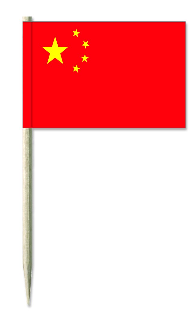 Werbeartikel: China Minifahnen, Werbeartikel: Minifahnen, Kostprobenpicker=China Minifahnen,