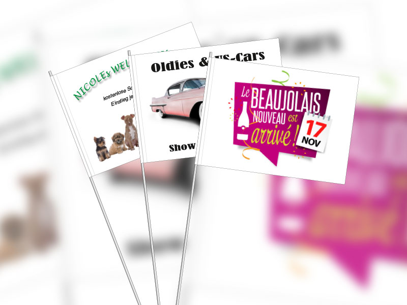 Werbeartikel: Papier-fahnen ab Lager, Werbe Papierfahnen, Werbeartikel: Partyartikel, Events-artikel,=Papier-fahnen ab Lager, Werbe Papierfahnen,