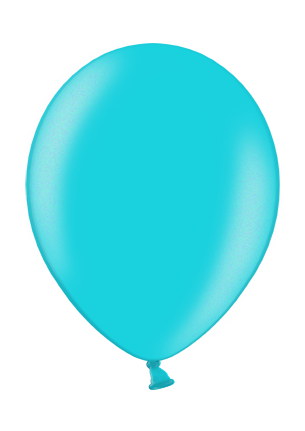Werbeartikel: Luftballons Metallic Cyan,