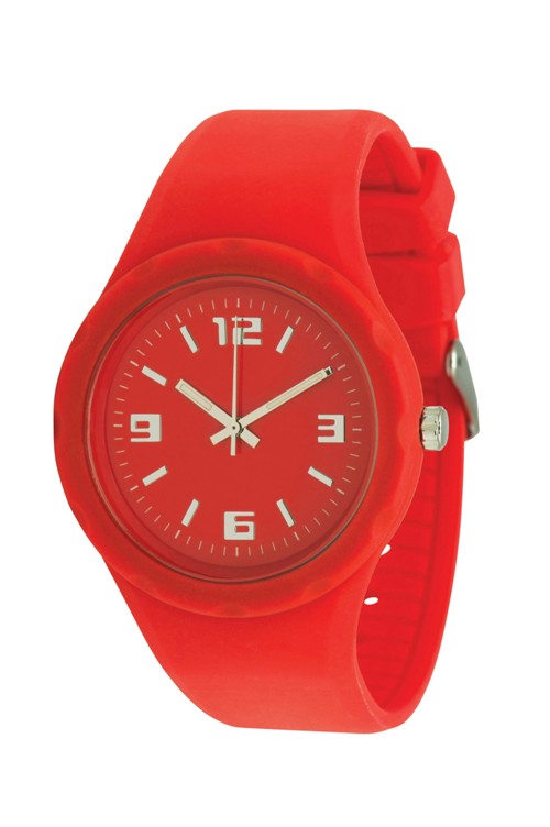 Werbeartikel: silikon armbanduhr rot Werbeartikel: silikon armbanduhr rot