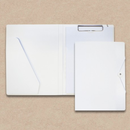 Werbeartikel: Schreibmappen aus Karton weiss mit Steckfach Werbeartikel: Schreib-mappen,=Schreibmappen aus Karton weiss mit Steckfach