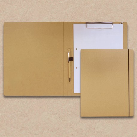 Werbeartikel: Schreibmappen in Karton-Optik mit Holz-Kugelschreiber Werbeartikel: Schreib-mappen,=Schreibmappen in Karton-Optik mit Holz-Kugelschreiber