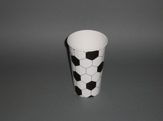Werbeartikel: Fussball Becher, Partys Fussball Becher, Werbeartikel: Pappbecher, Pappe becher,=Fussball Becher, Partys Fussball Becher,