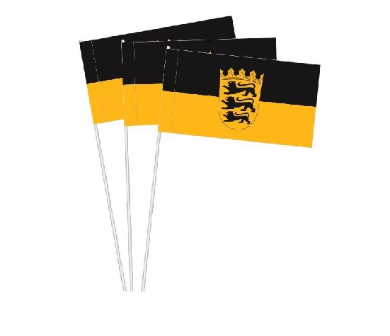 Werbeartikel: Papierfahnen Bundesländer=Papierfahnen Baden-Württemberg