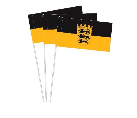 Werbeartikel: Papierfahnen Baden-Württemberg Werbeartikel: Papierfahnen Bundesländer=Papierfahnen Baden-Württemberg