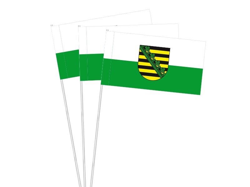 Werbeartikel: Papierfahnen Sachsen Werbeartikel: Papierfahnen Bundesländer=Papierfahnen Sachsen