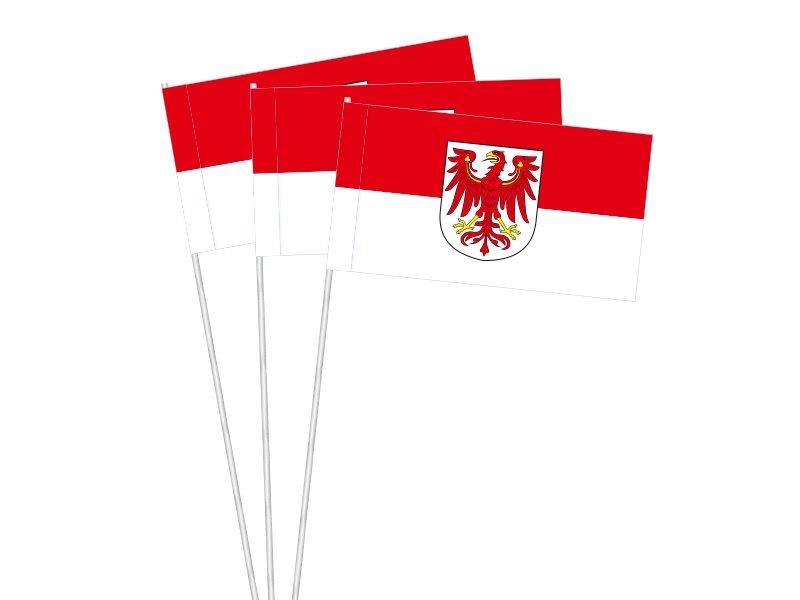 Werbeartikel: Papierfahnen Bundesländer=Papierfahnen Brandenburg