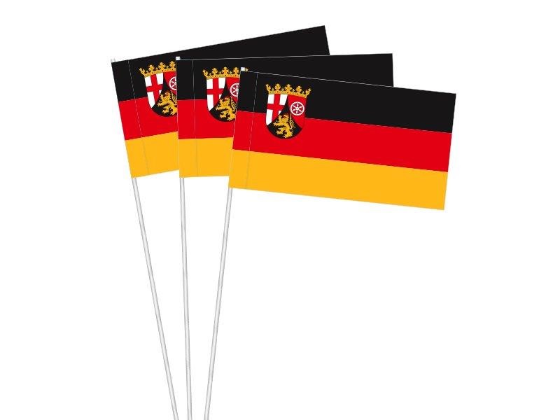 Werbeartikel: Papierfahnen Bundesländer=Papierfahnen Rheinland-Pfalz