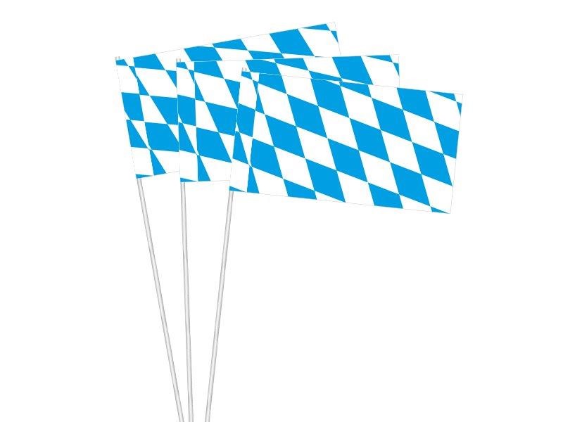 Werbeartikel: Papierfahnen Bundesländer=Papierfahnen Bayern