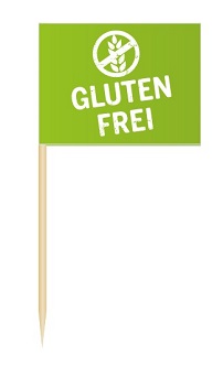 Werbeartikel: Minifahnen zur Speisenkennzeichnung=Minifhnchen Glutenfrei