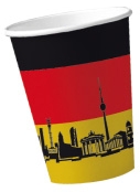 Werbeartikel: Deutschland Pappbecher, Werbeartikel: Becher mit Flexodrucken,=Deutschland Pappbecher,