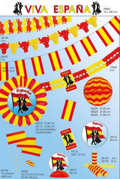 Werbeartikel: Themendekoration Spanien, Werbeartikel: Themendekoration Spanien=Themendekoration Spanien,