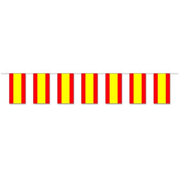 Werbeartikel: Fahnenketten Spanien, Werbeartikel: Themendekoration Spanien=Fahnenketten Spanien,