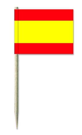 Werbeartikel: Minifahnen „Spanien“, Picker Spanien, Holz-picker Spanien, Werbeartikel: Themendekoration Spanien=Minifahnen „Spanien“, Picker Spanien, Holz-picker Spanien,