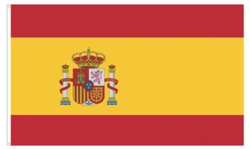 Werbeartikel: Themendekoration Spanien=Polyesterfahnen Spanien,