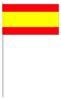 Werbeartikel: Spanien Papierfahnen, Werbeartikel: Themendekoration Spanien=Spanien Papierfahnen,