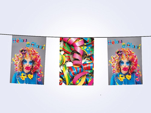 Werbeartikel: Karneval Fahnen-ketten Werbeartikel: Karneval, Flaschenorden=Karneval Fahnen-ketten