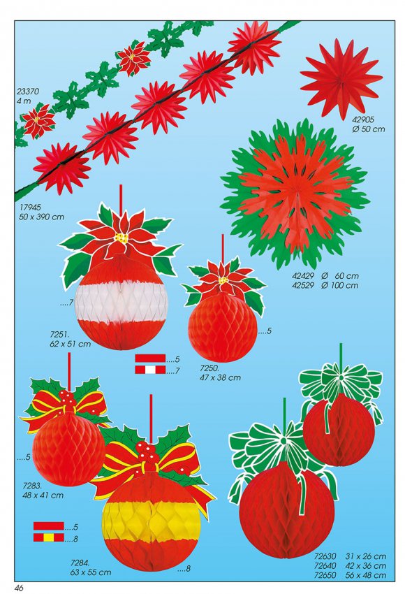 Werbeartikel: Weihnachten deko,=Papier weihnachtskugeln deko,