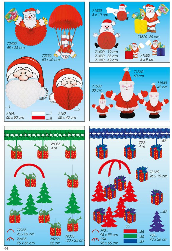 Werbeartikel: Papier weihnachtsmann Deco, Werbeartikel: Weihnachten deko,=Papier weihnachtsmann Deco,