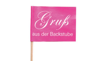 Werbeartikel: Kostprobenpicker klassisch Werbeartikel: Werbe Minifahnen,=Kostprobenpicker klassisch