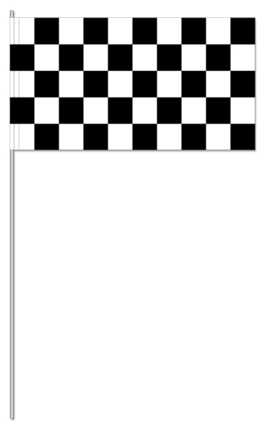 Werbeartikel: Zielflagge Papier fahnen Werbeartikel: Emblem Aufdruck Papierfähnchen,=Zielflagge Papier fahnen