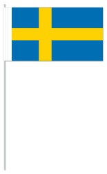 Werbeartikel: Euro Papierfahnen,=Schweden Papierfahnen,
