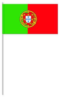 Werbeartikel: Euro Papierfahnen,=Portugal Papierfahnen,