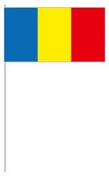 Werbeartikel: Euro Papierfahnen,=Rumänien Papierfahnen,