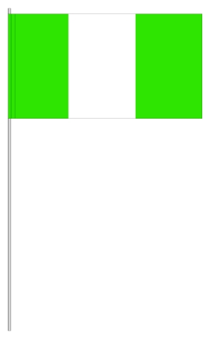 Werbeartikel: Nigeria Papierfahnen, Werbeartikel: International Papierfahnen,=Nigeria Papierfahnen,