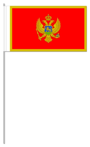 Werbeartikel: Montenegro Papierfahnen, Werbeartikel: International Papierfahnen,=Montenegro Papierfahnen,