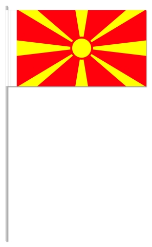Werbeartikel: International Papierfahnen,=Mazedonien Papierfahnen,