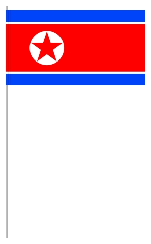 Werbeartikel: International Papierfahnen,=Nord-Korea Papierfahnen,