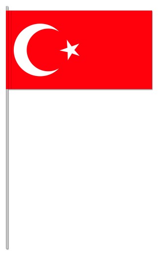 Werbeartikel: International Papierfahnen,=Türkei Papierfahnen,