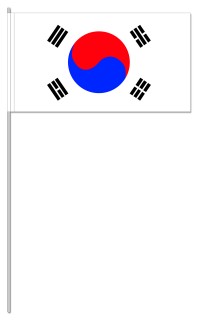 Werbeartikel: Süd-Korea Papierfahnen, Werbeartikel: International Papierfahnen,=Süd-Korea Papierfahnen,