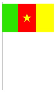 Werbeartikel: International Papierfahnen,=Kamerun Papierfahnen,