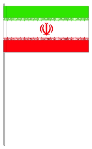 Werbeartikel: Iran Papierfahnen, Werbeartikel: International Papierfahnen,=Iran Papierfahnen,