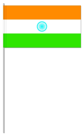 Werbeartikel: Indien Papierfahnen,