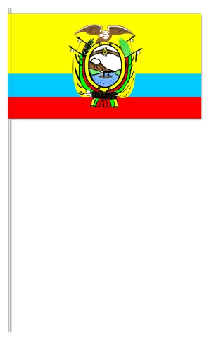 Werbeartikel: Ecuador Papierfahnen, Werbeartikel: International Papierfahnen,=Ecuador Papierfahnen,