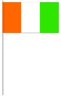 Werbeartikel: Elfenbeinküste Papierfahnen, Werbeartikel: International Papierfahnen,=Elfenbeinküste Papierfahnen,