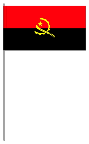 Werbeartikel: Angola Papierfahnen, Werbeartikel: International Papierfahnen,=Angola Papierfahnen,