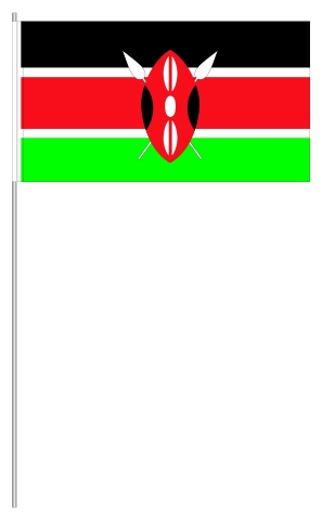 Werbeartikel: International Papierfahnen,=Kenia Papierfahnen,