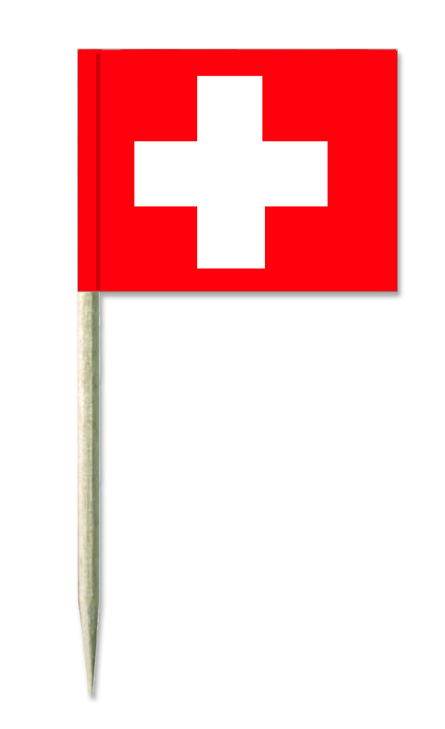 Werbeartikel: Schweiz picker, Schweiz Minifähnen, Werbeartikel: Party picker, Holz picker,=Schweiz picker, Schweiz Minifähnen,