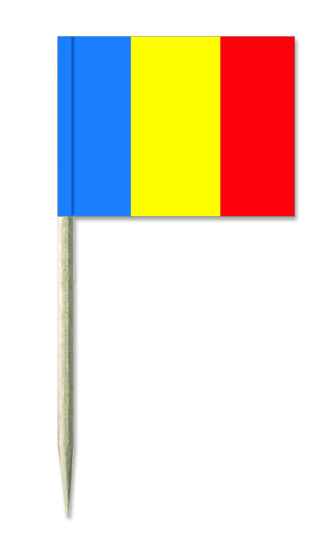 Werbeartikel: Rumänien picker, Rumänien Minifähnen, Werbeartikel: Party picker, Holz picker,=Rumänien picker, Rumänien Minifähnen,