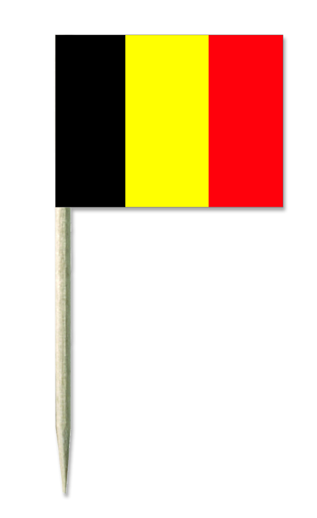 Werbeartikel: Belgien picker, Belgien Mini-fhnen,